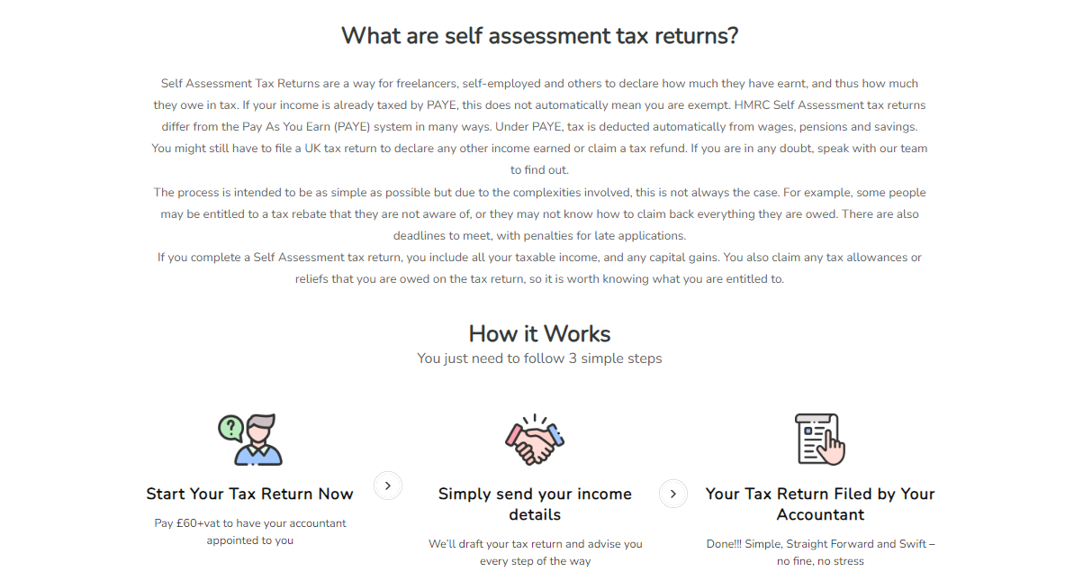 What is a tax return/self-assessment?